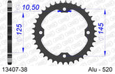 Corona AFAM 13407-38 in all. passo 520 YAMAHA YFZ 450 2003  -2013